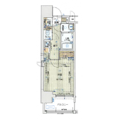 フリーステイ南堀江の間取り図
