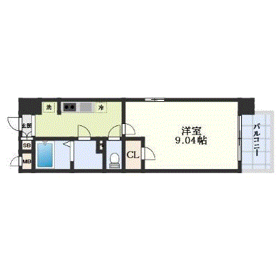 グッドステイ南区役所前駅32ビル○【ハイクラス・設備充実】の間取り図