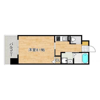 SOL南竹屋（築浅でハイグレードマンション！ネット無料、オートロック、エレベーター付きです！）の間取り図