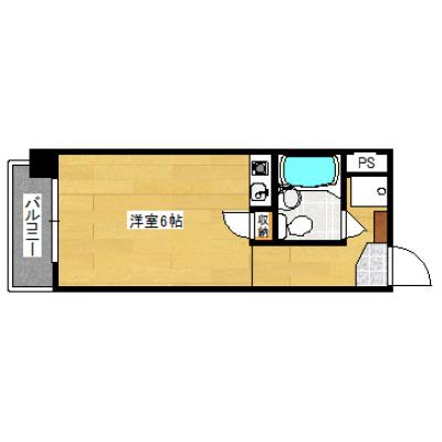 コーポマルニ　４F（インターネット無料・エレベーター・五日市駅徒歩２分）の間取り図