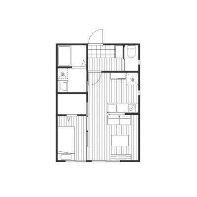 【駐車料・清掃費全部コミコミ】3/15利用開始｜薩摩川内市ネクステージ｜広々1LDK・ネット無料・浴室乾燥＆追焚の間取り図
