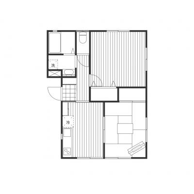 【駐車料・清掃費全部コミコミ】2DK×オール電化｜広々空間で快適・安心の滞在の間取り図