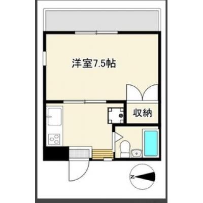 駅近！家具家電付！保証人不要！最短翌日入居可能！TM137 202号室の間取り図