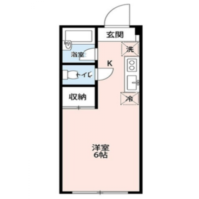 大型商業施設近く！家具家電付！保証人不要！TM140 103号室の間取り図