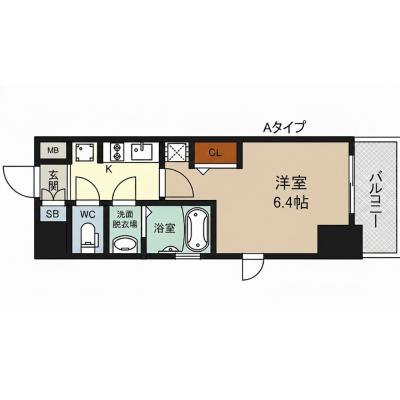 TR新大阪1【ネット無料・RC造角部屋・2口ガスコンロ付き、コンビニまで110ｍ】の間取り図