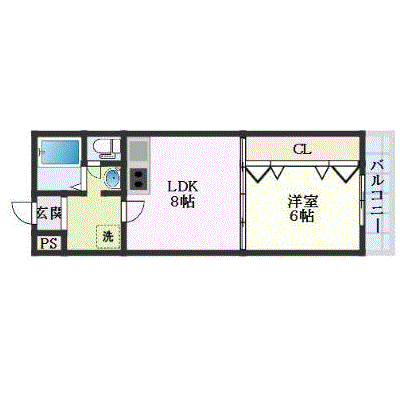 グッドステイ鳥取駅南サウスシティー○『駐車場付』【1LDK・ハイクラス・設備充実】の間取り図