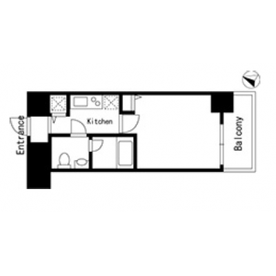 【60日以上の利用でお得🌈】【禁煙🚭/Wi-Fi無料🌐】マイナビSTAY都立大学　803の間取り図