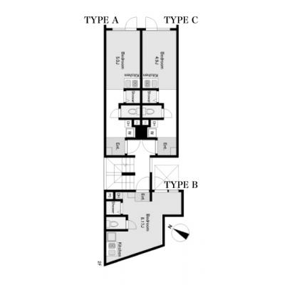HW.HILLS幡ヶ谷２（1R）　ペット相談可の間取り図