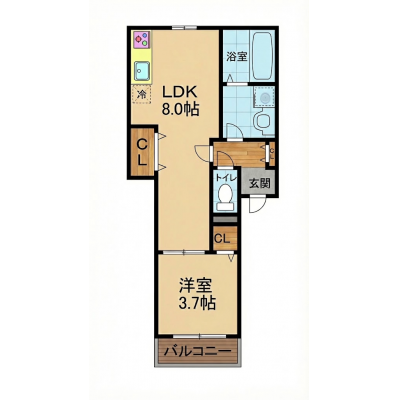 ✨✨【泉佐野駅🚋徒歩8分🚶】関空🛫アクセス良好！Wi-Fi📶無制限✨✨の間取り図