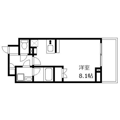 OneLife王子リール【▼バストイレ別・独立洗面台・浴室乾燥機付】の間取り図