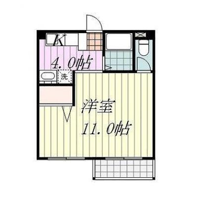 Ｓマンスリー久米駅前Ⅱ（3-3）【ネット無料・コンビニ、スーパー徒歩圏内・駐車場有り】の間取り図