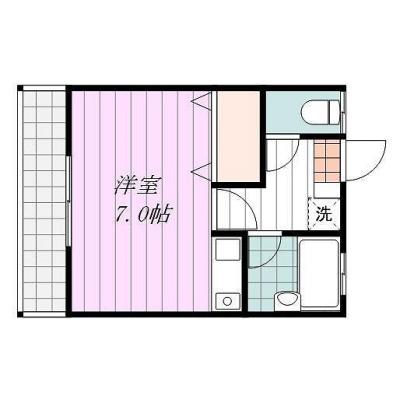 Ｓマンスリー小栗（2-6）【ネット無料・広々駐車場有・宅配ボックス有】の間取り図
