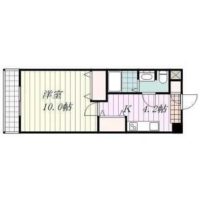 Ｓマンスリー松山市駅南Ⅱ（5-3）【プレミアム・ネット無料・浴室TV・オートロック】の間取り図