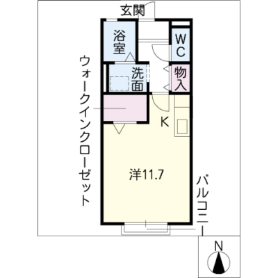 アルDEスリー稲永　202の間取り図