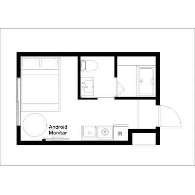 駅徒歩3分/スーパー徒歩1分/周辺に飲食店多数/uGard下丸子 101の間取り図