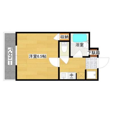 予約8/3～ ユンゲルハイム姪浜 SR3号室（契約２か月以上のみ）の間取り図