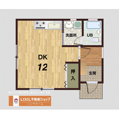 小松島市中田町マンスリーハウスの間取り図