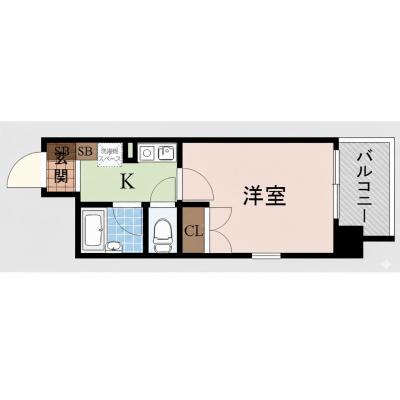 TR新大阪3【法人歓迎・駅近・ネット無料・コンビニまで110m・RC造】の間取り図