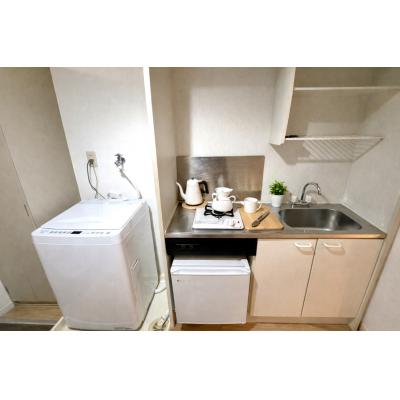 ✨ Wi-Fi無料 📶  スマートTV設置✨最上階南向き角部屋✨ 駐車場アリ  🔶マンスリーベースＪＰ🔶　【G023】の間取り図