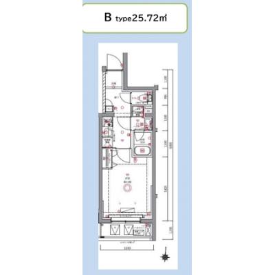 【60日以上の利用でお得🌈】【禁煙🚭/Wi-Fi無料🌐】マイナビSTAYスペランツァ府中ウエスト　202の間取り図