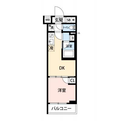 【60日以上の利用でお得🌈】【禁煙🚭/Wi-Fi無料🌐】マイナビSTAYガーデンエア羽田天空橋　109の間取り図