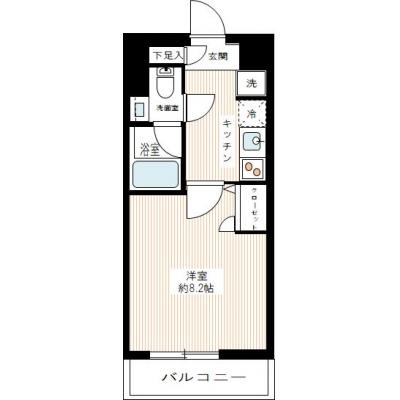 マンスリーステージ梅屋敷の間取り図