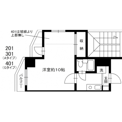 ワールドポテンシャル神楽坂301「🌸神楽坂エリア🏠禁煙・Wi-Fi無料の快適生活✨」の間取り図