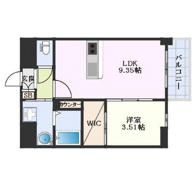 マンスリーリブマックス県庁前駅北リブス２▲エグゼ【1LDK・ドラム式洗濯機・設備充実】≪プレミアムシリーズ≫の間取り図