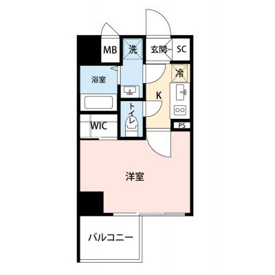 【🎉初期費用オフ｜お得なキャンペーン】【禁煙🚭/Wi-Fi無料🌐】マイナビSTAY西麻布1丁目　502の間取り図