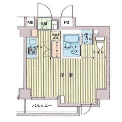 【🎉初期費用オフ｜お得なキャンペーン】【禁煙🚭/Wi-Fi無料🌐】マイナビSTAYミライエ蔵前4丁目　702の間取り図