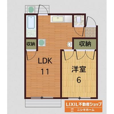 小松島市小松島町マンスリーマンションの間取り図