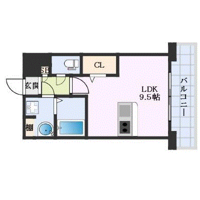 グッドステイ熊本大学病院東リブススリー★【ハイクラス・設備充実】の間取り図