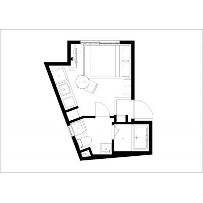 最寄り駅から徒歩4分/目黒まで電車で5分/周辺施設充実/リアライズ西小山 501の間取り図