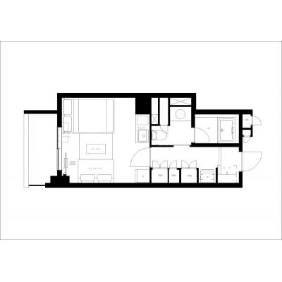 最寄駅まで徒歩9分/新宿まで2駅/家具家電付き/MAT 中落合 602の間取り図