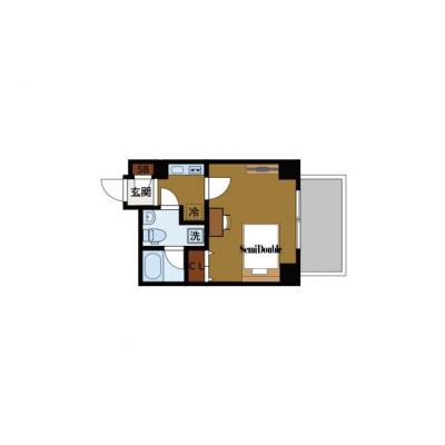 【横浜まで電車で4分】駅近×静音｜禁煙｜家具家電一式｜個人契約可｜の間取り図