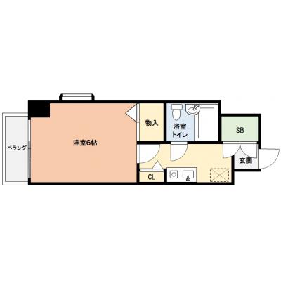 マコット福島市役所北403【無料駐車場あり・オートロック付き・Wi-Fi無料】福島市役所徒歩３分！福島市中心地♪『福島駅』徒歩圏内の間取り図