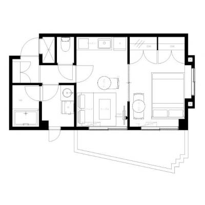 観光＆ビジネスにも最適/オートロック付きで安心♪ウインベルソロ東蒲田 205の間取り図