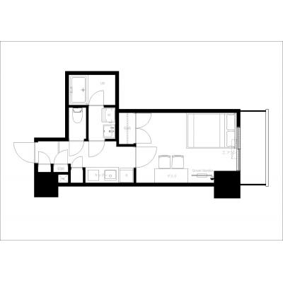 3路線3駅徒歩10分圏内/最寄り駅まで徒歩3分の好立地!/ハイリーフ芝大門 307の間取り図
