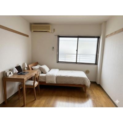 🔷🔹🔸🔶⭐駐車場付き⭐エアコン、ガスコンロ⭐1Kタイプ⭐音が気になる方も安心な鉄骨造⭐【禁煙&Wi-Fi無料】⭐🔶🔸🔹🔷「T21」の間取り図