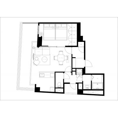 赤坂駅まで徒歩5分/六本木や青山エリアへのアクセス良好/シティテラス赤坂 601の間取り図
