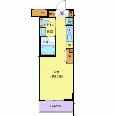OneLife東向島プロスペクト3rd【★バストイレ別・独立洗面台付】の間取り図