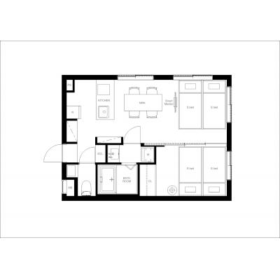 コンビニまで徒歩3分/西新宿五丁目駅から徒歩5分/人気の新宿エリア/Heureux西新宿 101の間取り図