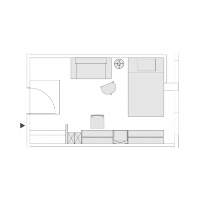 《池袋・新宿・渋谷まで約30分！》24Hモニター付きラウンジ｜一棟フルリノベ｜旅するように暮らす和光マンスリー🧳(110)の間取り図