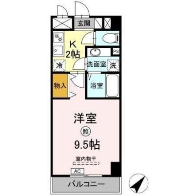 D-ROOMマンスリー【オリゾン立川】インターネット使い放題！オートロック・エレベーター付き！の間取り図