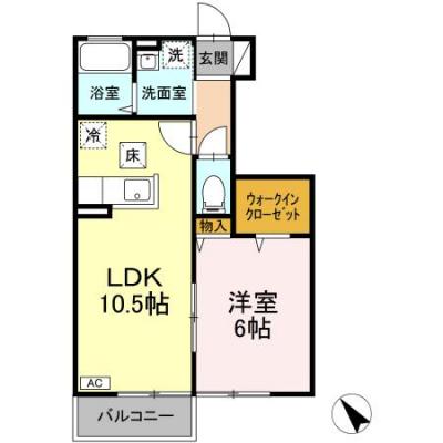 D-ROOMマンスリー【コンフォールダイワ】インターネット使い放題！追い炊き給湯器付き！の間取り図
