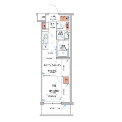 【🌷新生活応援キャンペーン🌷】【禁煙🚭/Wi-Fi無料🌐】マイナビSTAYガーデンエア羽田天空橋　103の間取り図