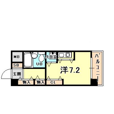 トラスト西宮3【インターネット無料！西宮北口駅徒歩すぐ】の間取り図