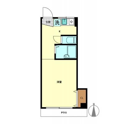 金山フラッツ 【Ｗｉ-Ｆｉなし・入居条件あり】＜寝具・キッチン用品代込＞の間取り図