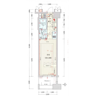 大阪メトロ御堂筋線東三国駅 徒歩1分　Wi-Fi無制限が無料！　●ラルステイ新大阪●の間取り図