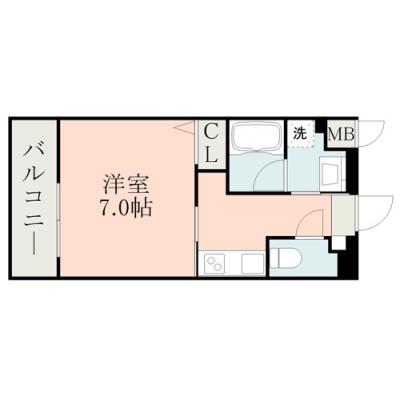 マンスリー菊陽3の間取り図